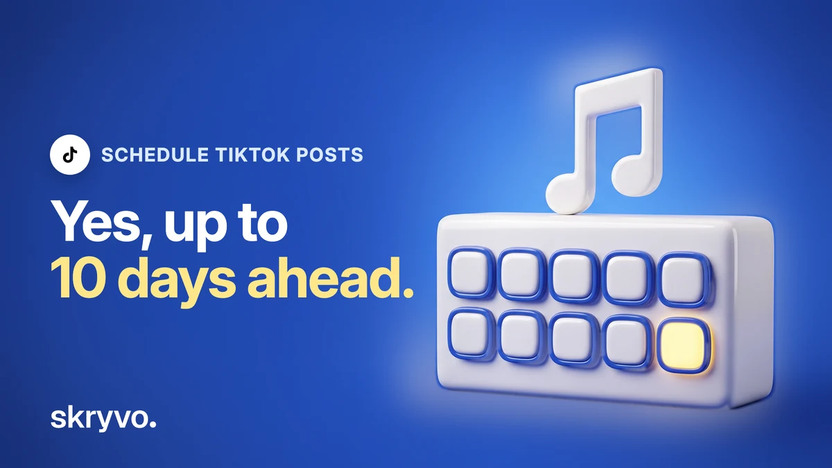 Can You Schedule TikTok Posts? How To, Up to 10 Days Ahead