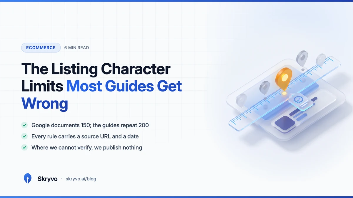 The Listing Character Limits Most Guides Get Wrong
