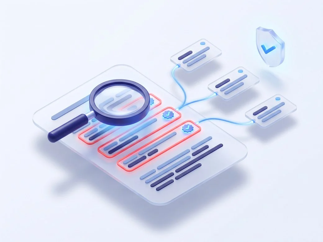 Skryvo AI fact-checking: verified claims on a document linked to source citations